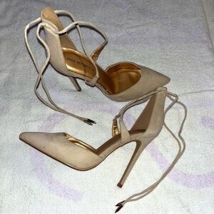 Faux suede heels - Shoe Republic LA - Off Brand